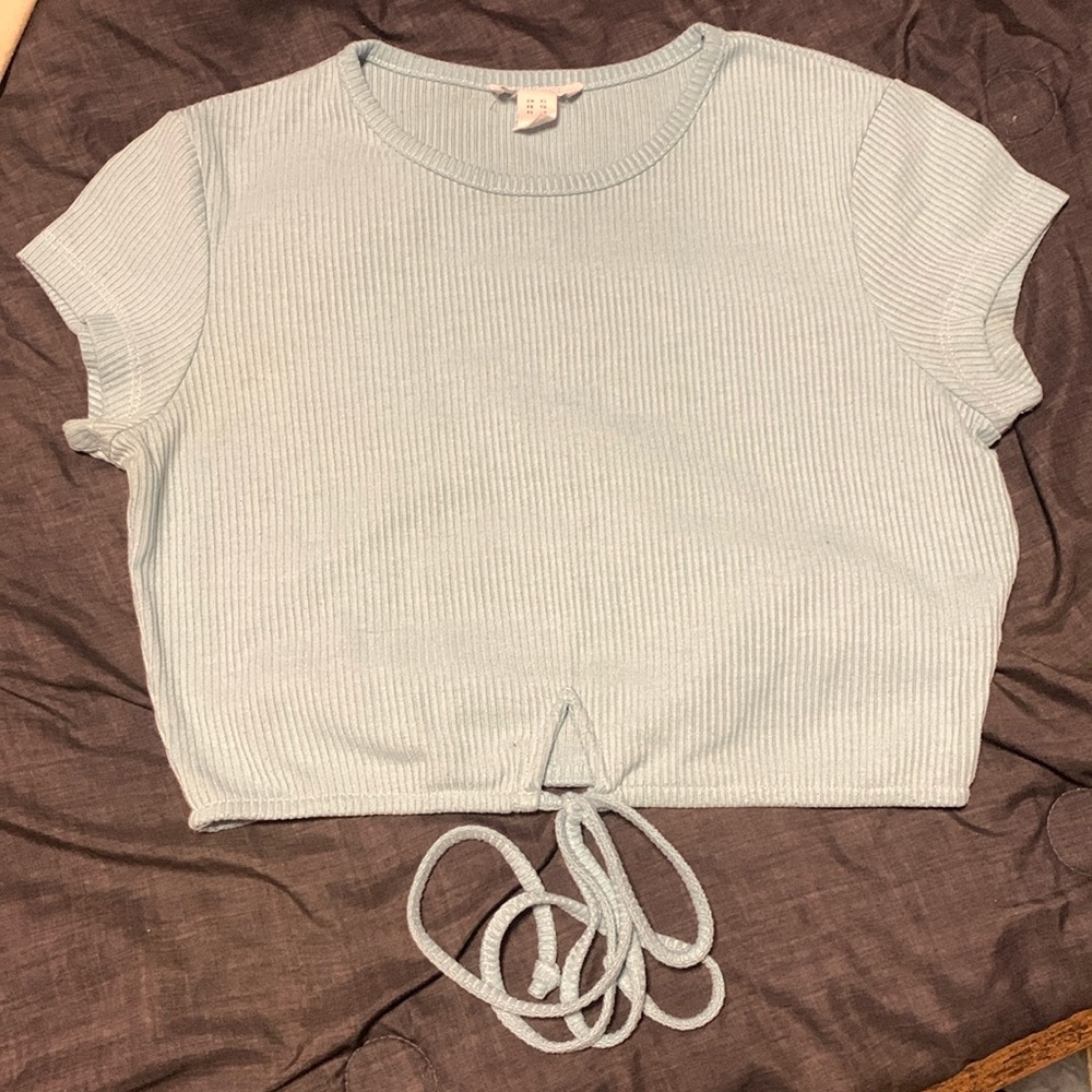 Girl’s Aquamarine size XL or Women’s size M SHEIN crop top